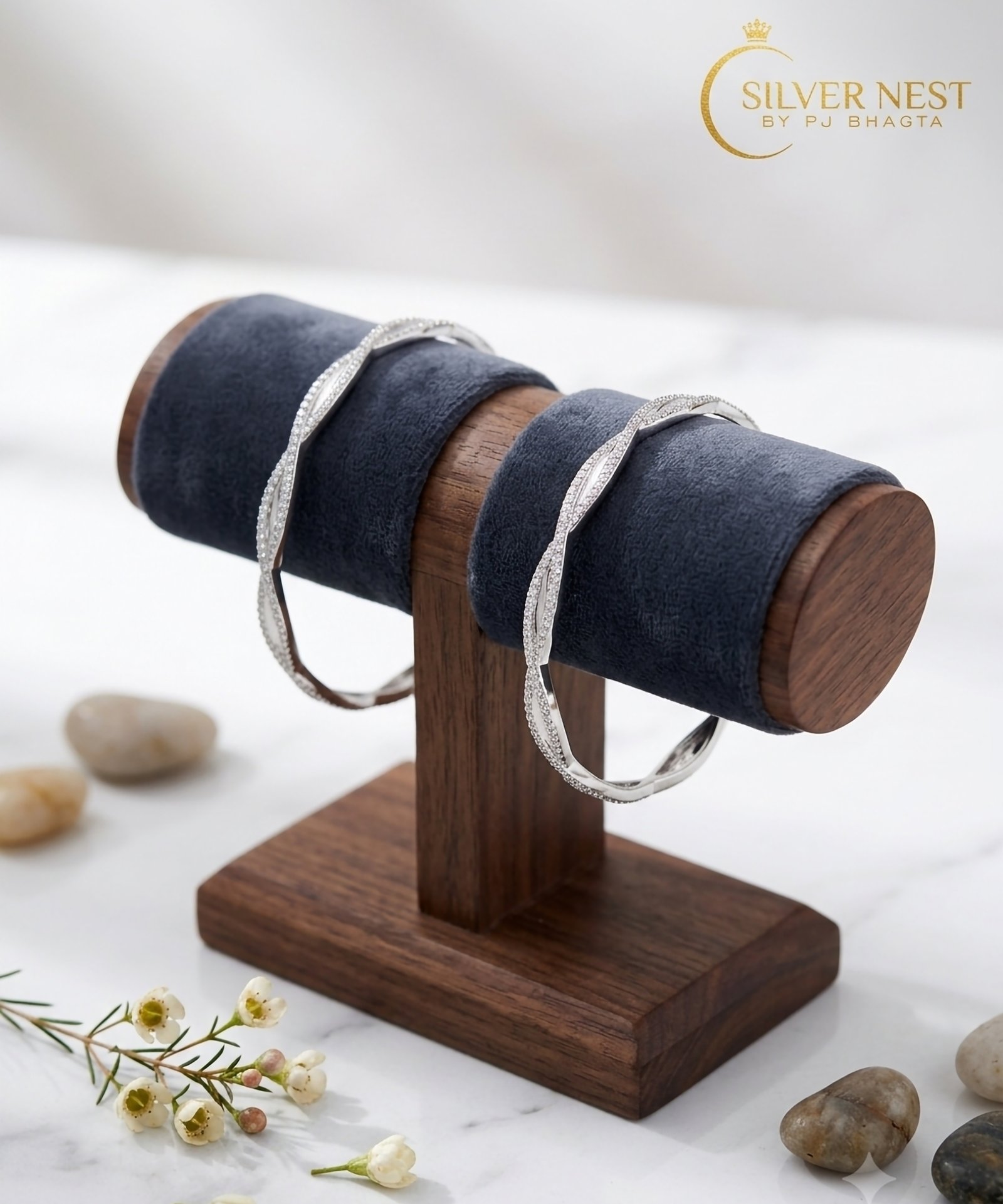 Silver bangles